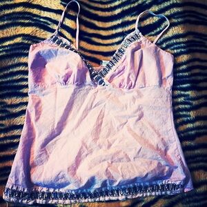 Pink Camisole with Silver Accents